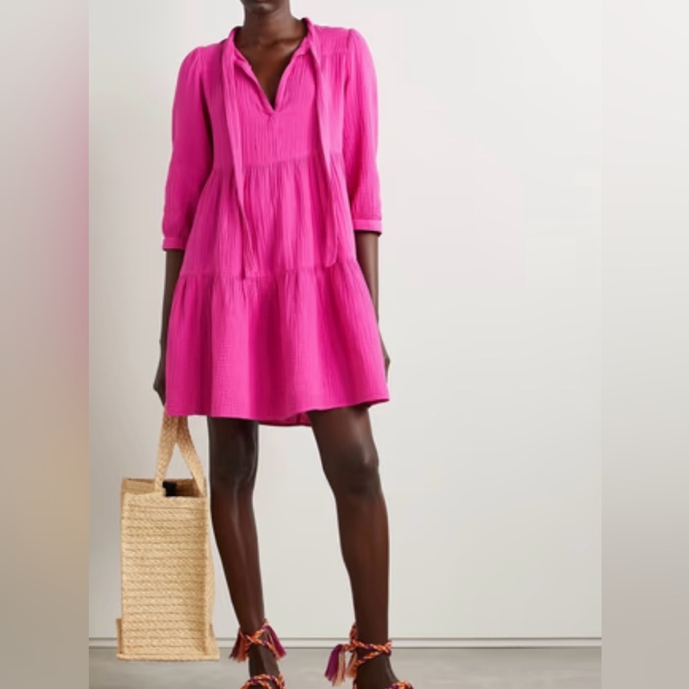 Honorine Dress in medium pink